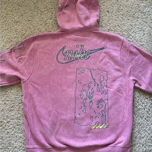 Nike Sportswear Club Fleece Pink Hoodie Drip Wash